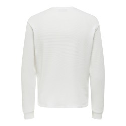 ONSTOBIE Henley-T-Shirt mit Waffelstruktur
