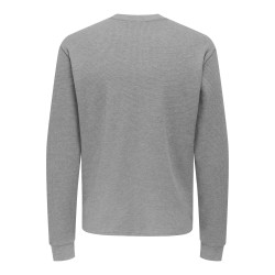 ONSTOBIE Henley-T-Shirt mit Waffelstruktur