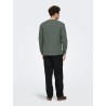ONSTOBIE Henley-T-Shirt mit Waffelstruktur