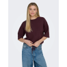ONLSITERI SS LOOSE TIE O-NECK TOP CC KNT