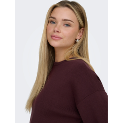 ONLSITERI SS LOOSE TIE O-NECK TOP CC KNT