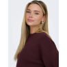 ONLSITERI SS LOOSE TIE O-NECK TOP CC KNT