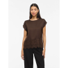 VIELLETTE Satin-Bluse mit Spitzendetail