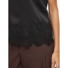 VIELLETTE S/S FULL SATIN LACE TOP - NOOS