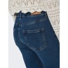 ONLY Jeans straight a vita media in denim scuro