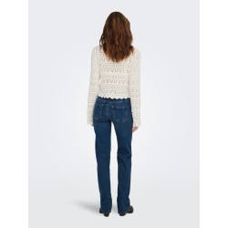 ONLY Straight Jeans Mid-Waist in dunkler Denim-Optik