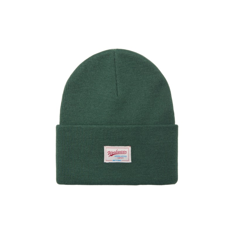 ONSISAAC FLAT KNIT LOGO BEANIE NOOS