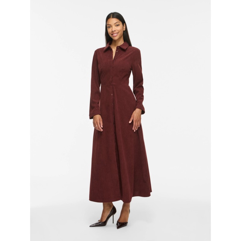 VIELSA Midikleid aus Polyester mit langen Ärmeln