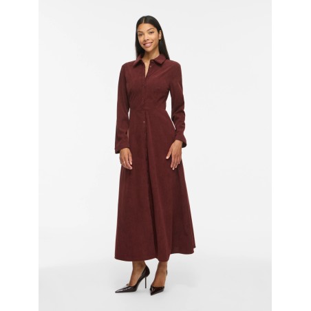 VIELSA Midikleid aus Polyester mit langen Ärmeln