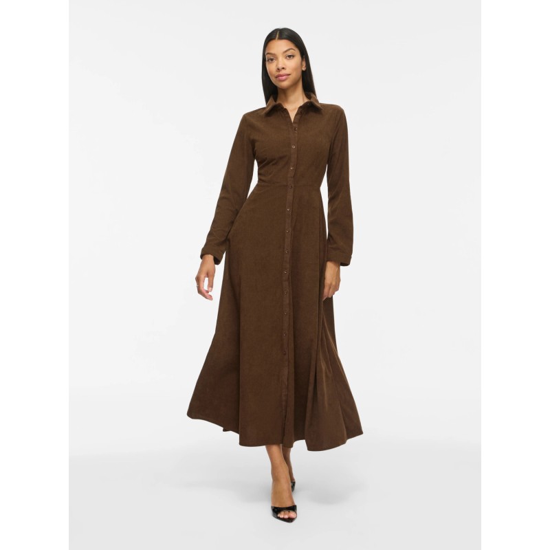 VIELSA Midikleid aus Polyester mit langen Ärmeln