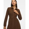 VIELSA Midikleid aus Polyester mit langen Ärmeln