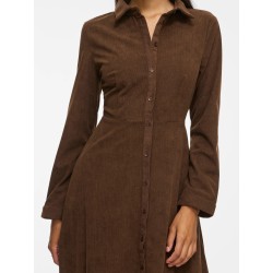 VIELSA Midikleid aus Polyester mit langen Ärmeln