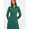 VIELSA Midikleid aus Polyester mit langen Ärmeln