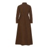 VIELSA Midikleid aus Polyester mit langen Ärmeln