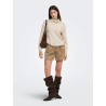 ONLAGATE shorts in velluto a coste a vita alta