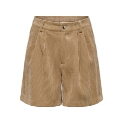 ONLAGATE shorts in velluto a coste a vita alta