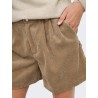 ONLAGATE High-Waist-Cordshorts mit Bundfalten