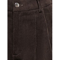 ONLAGATE shorts in velluto a coste a vita alta