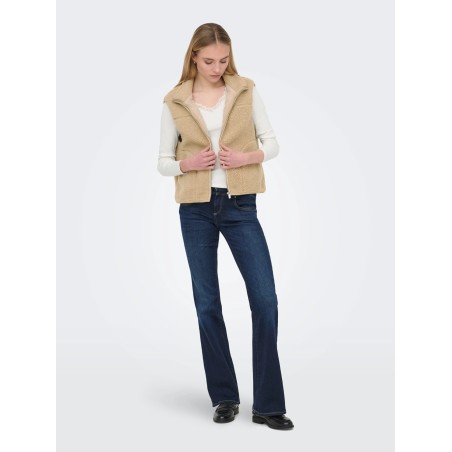 ONLBABY TEDDY HIGH ZIP VEST PNT NOOS