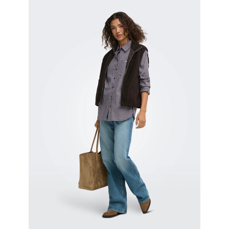 ONLBABY TEDDY HIGH ZIP VEST PNT NOOS
