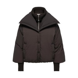 JDY kurze Steppjacke mit hohem Stehkragen
