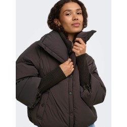 JDY kurze Steppjacke mit hohem Stehkragen