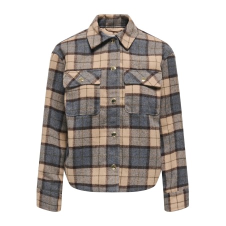 ONLGIORGIA karierte Overshirt-Jacke