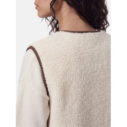 Gilet teddy PCANASTACIA in poliestere