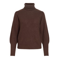 VILOU NEW maglia a collo alto con maniche a palloncino