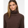 VILOU NEW Stricktop mit Rollkragen und Ballonärmeln