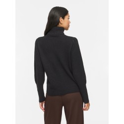 VILOU NEW Stricktop mit Rollkragen und Ballonärmeln