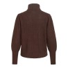 VILOU NEW Stricktop mit Rollkragen und Ballonärmeln