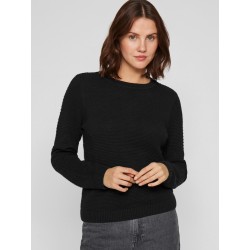 VIDALO O-NECK L/S KNIT TOP- NOOS