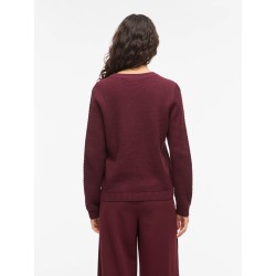 VIDALO O-NECK L/S KNIT TOP- NOOS