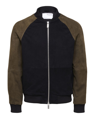 SLHCOOPER SUEDE BOMBER JKT W