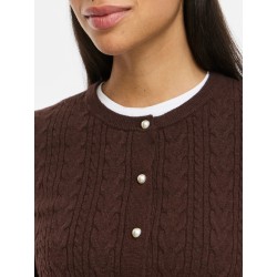 VIKERRY Zopfstrick-Cardigan für Damen