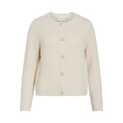 VISELINA Strick-Cardigan mit Rundhalsausschnitt