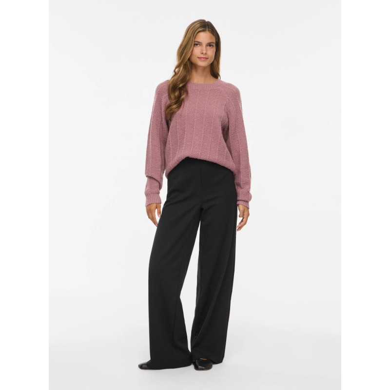 VITULI O-NECK L/S KNIT TOP/PB
