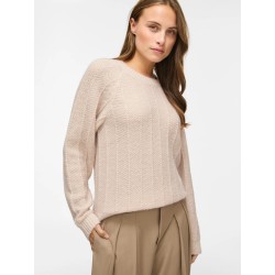 VITULI O-NECK L/S KNIT TOP/PB