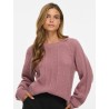 VITULI O-NECK L/S KNIT TOP/PB