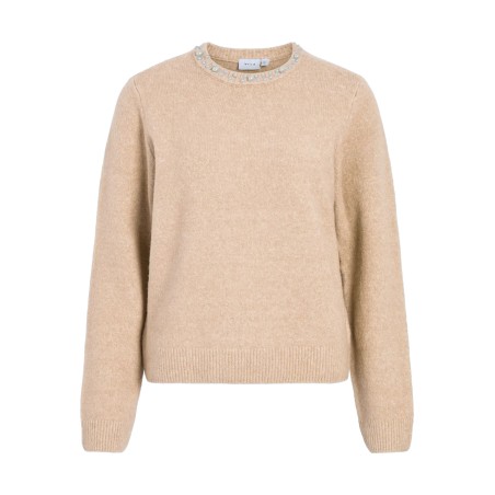 VIJIMENA O-NECK L/S KNIT TOP/PB