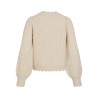 VIZIRA V-NECK L/S DETAIL KNIT TOP/VOL