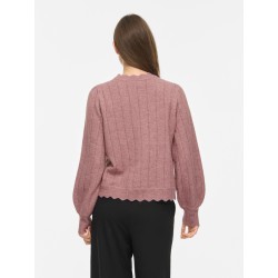 VIZIRA V-NECK L/S DETAIL KNIT TOP/VOL