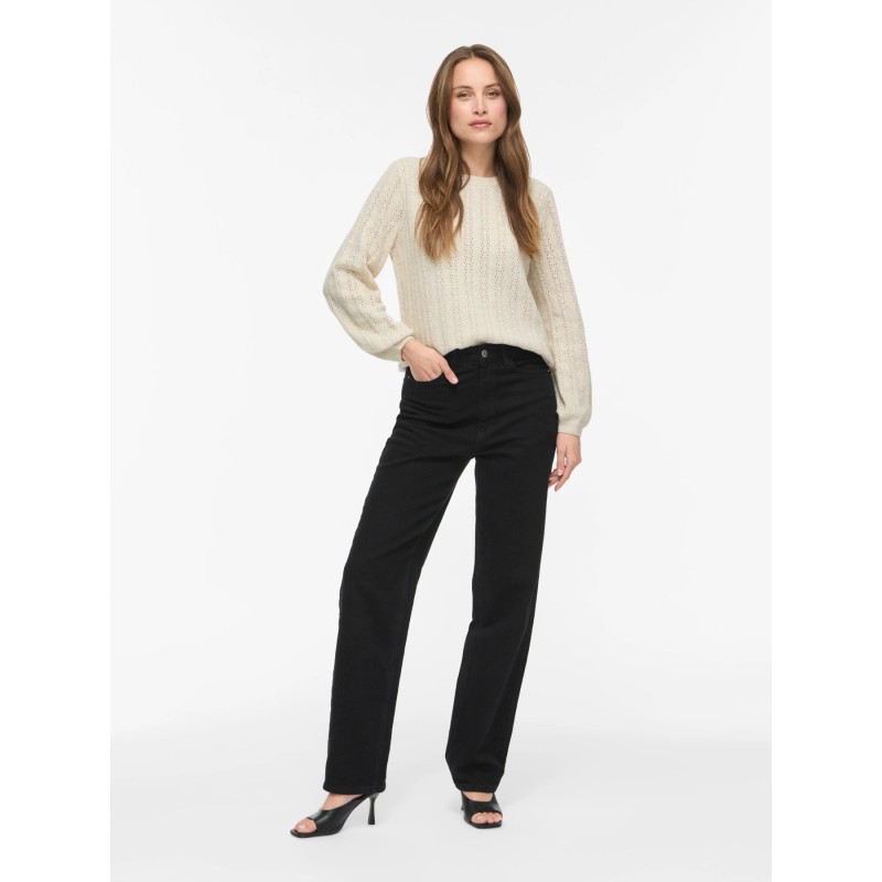 Viliga Pointelle Strickpullover für Damen