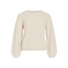 VILIGA POINTELLE L/S O-NECK TOP -NOOS
