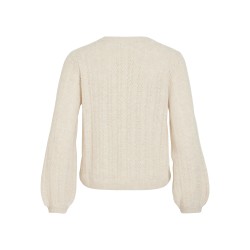 VILIGA POINTELLE L/S O-NECK TOP -NOOS