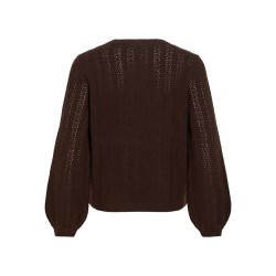 VILIGA POINTELLE L/S O-NECK TOP -NOOS