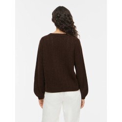 VILIGA POINTELLE L/S O-NECK TOP -NOOS