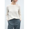 Viliga Pointelle Strickpullover für Damen