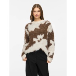 VIVENLA Pullover mit Jacquarddetail